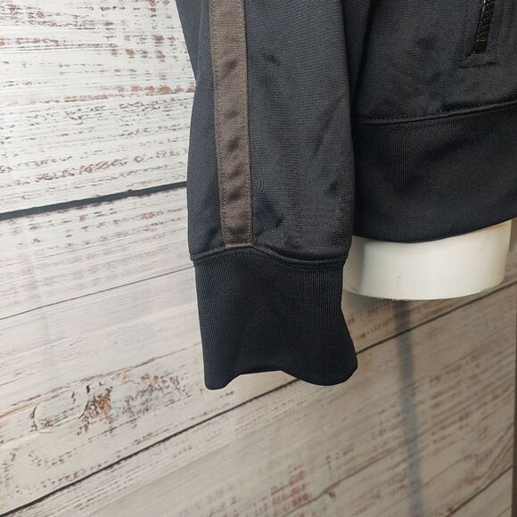 Men's Full Zipper Black Sweater - Picture 3 of 9